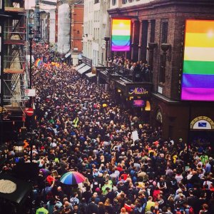 A march in London in support of the Orlando victims.
